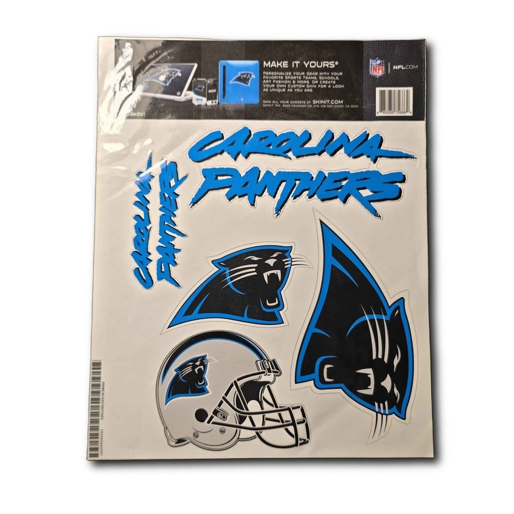 Carolina Panthers Vintage Retro Logo NFL Vinyl Decal Sticker Sheet Skinit AE